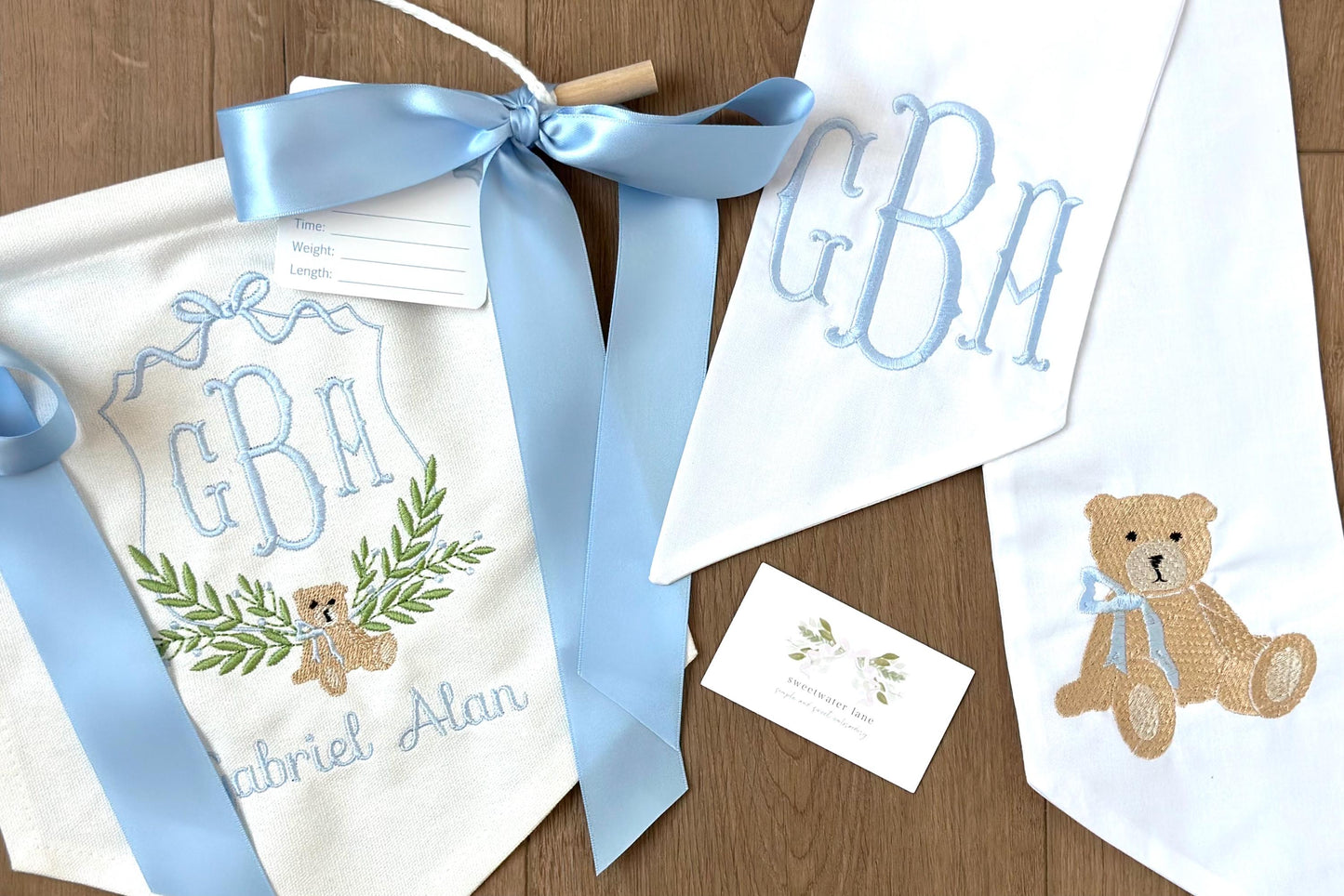 Baby Swaddle Bow Sash