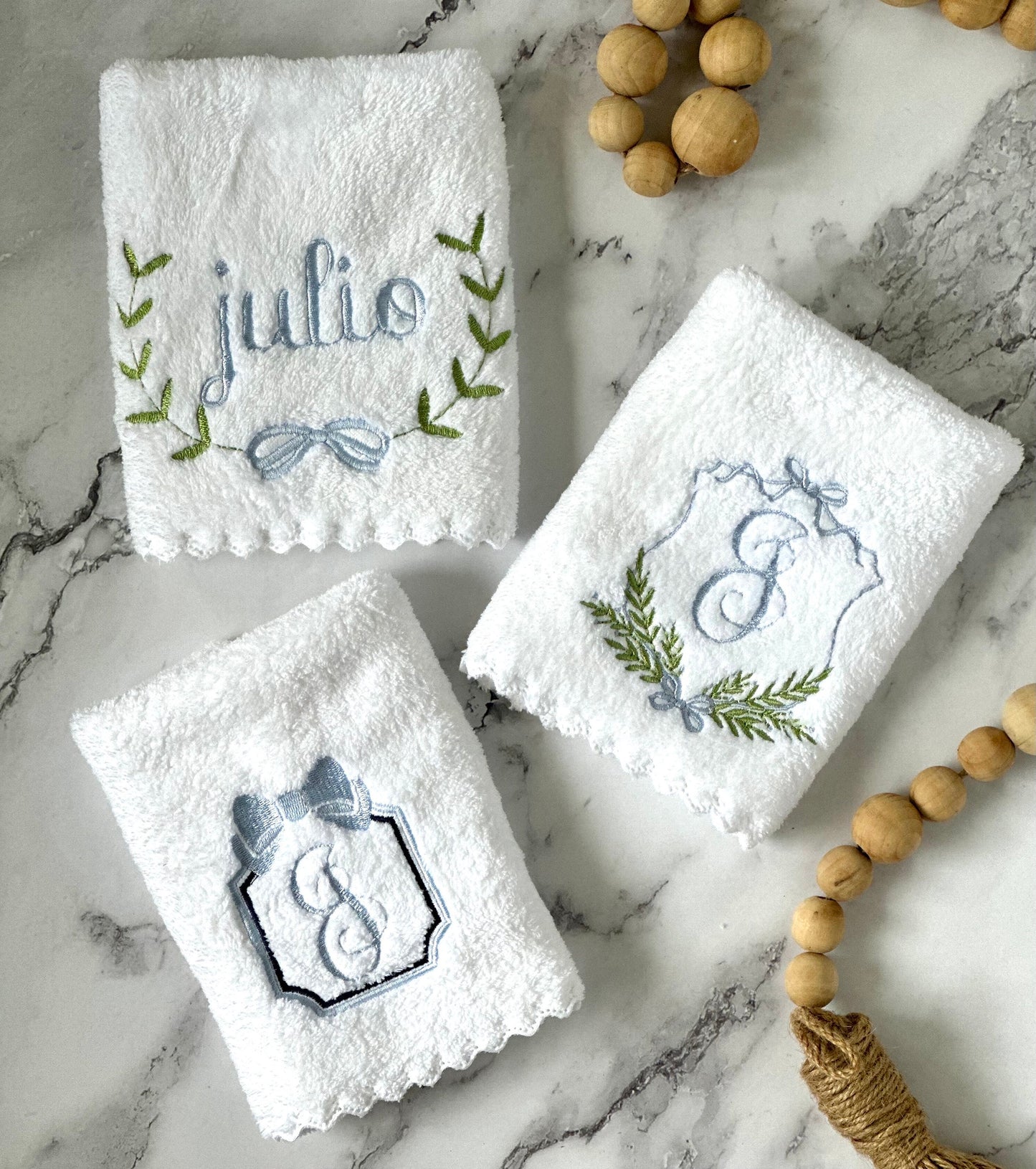Embroidered Hand Towels