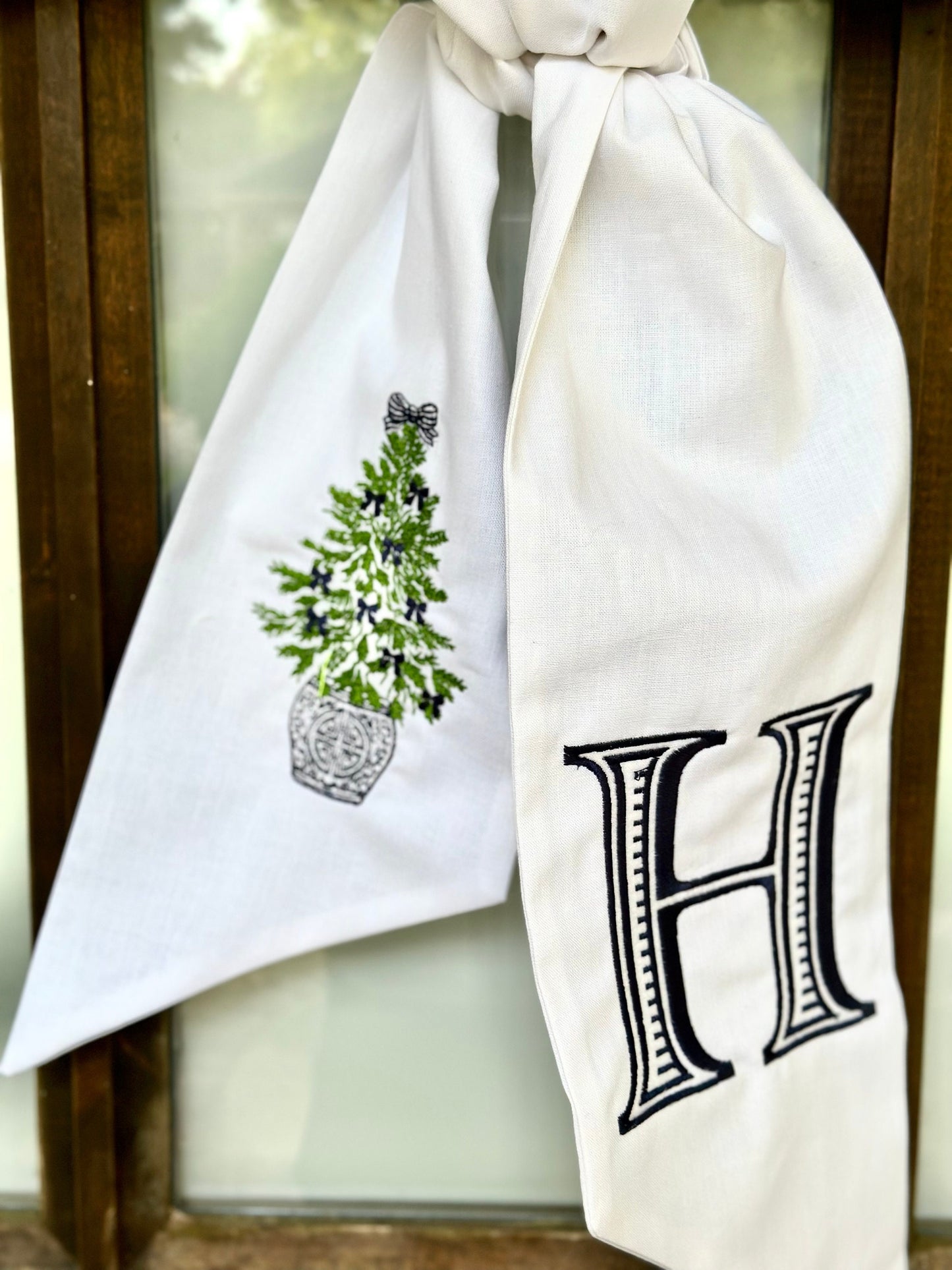 Custom Door Wreath Sash