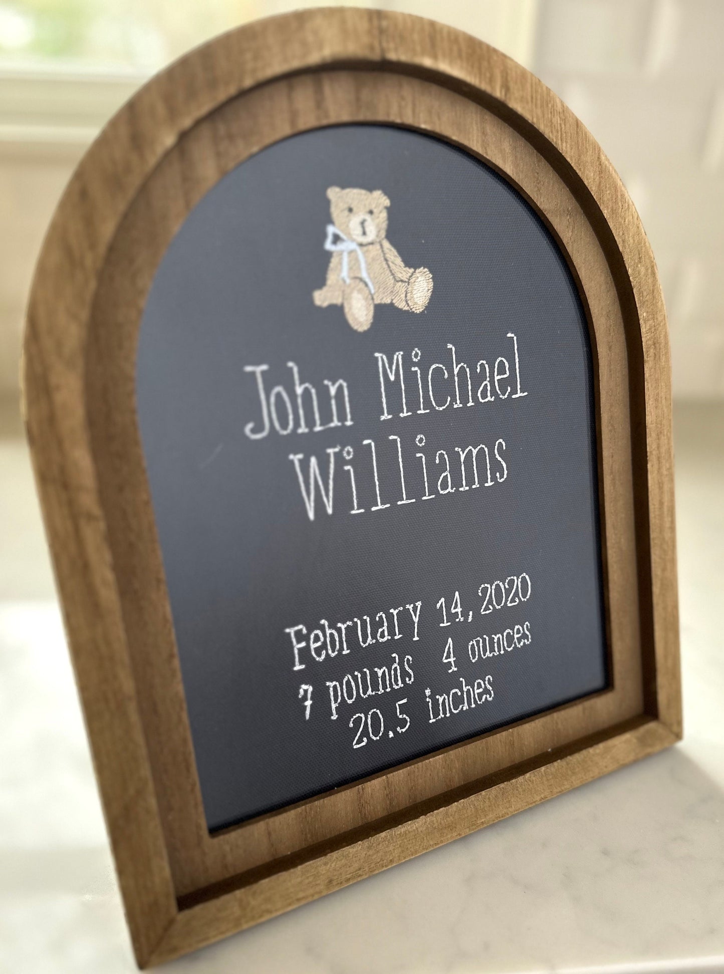 Baby Birth Stat Card