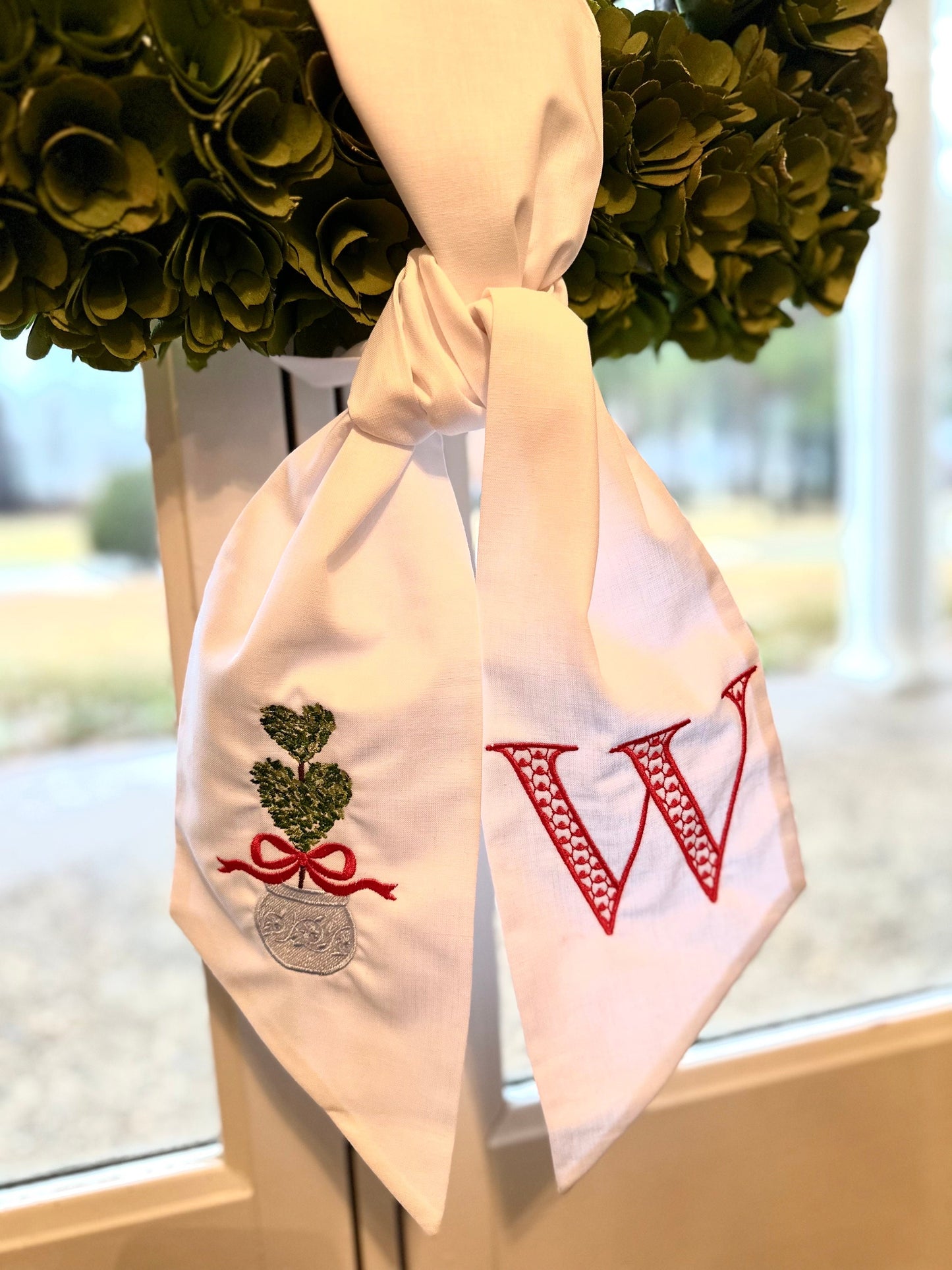 Custom Door Wreath Sash