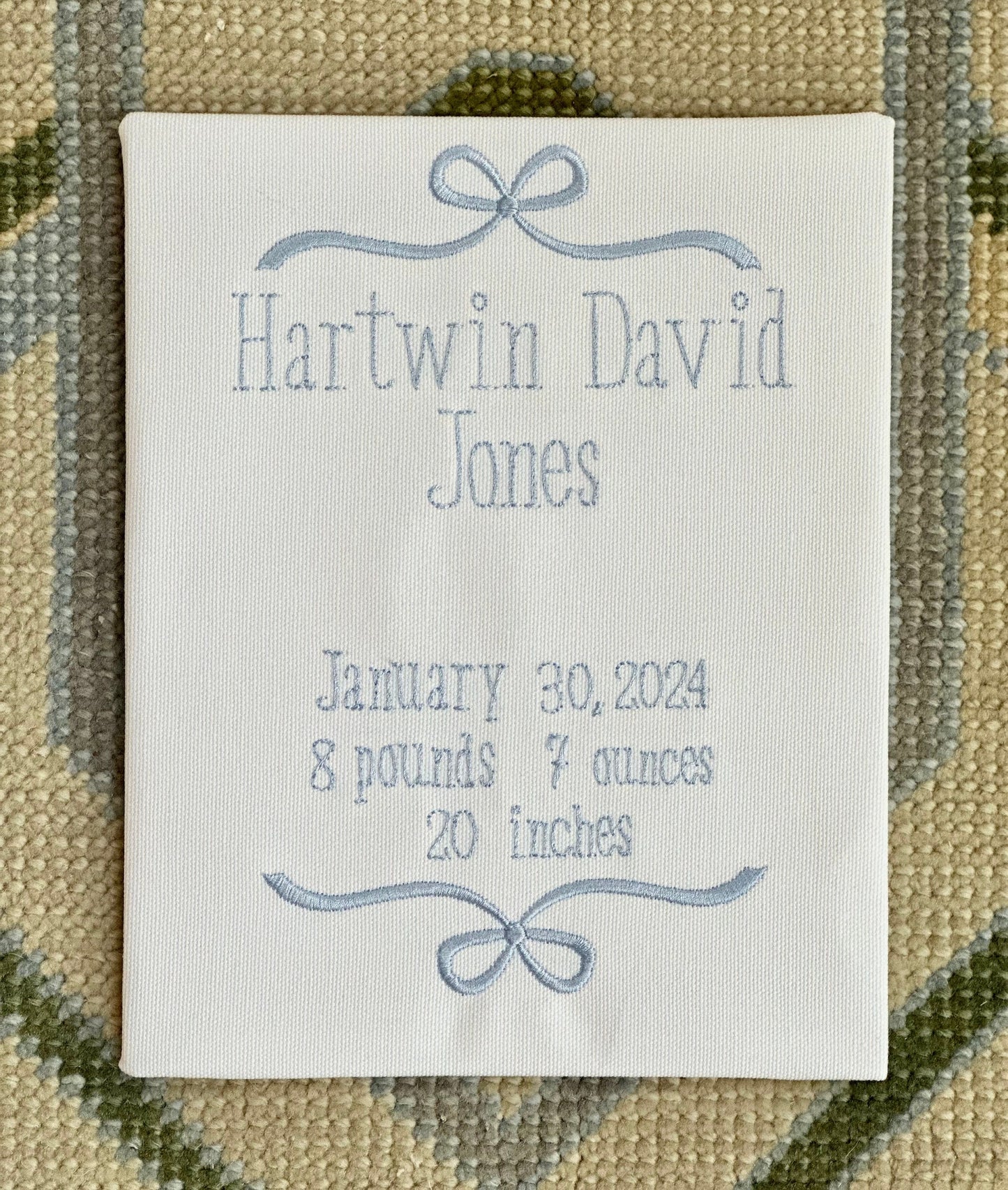 Baby Birth Stat Card