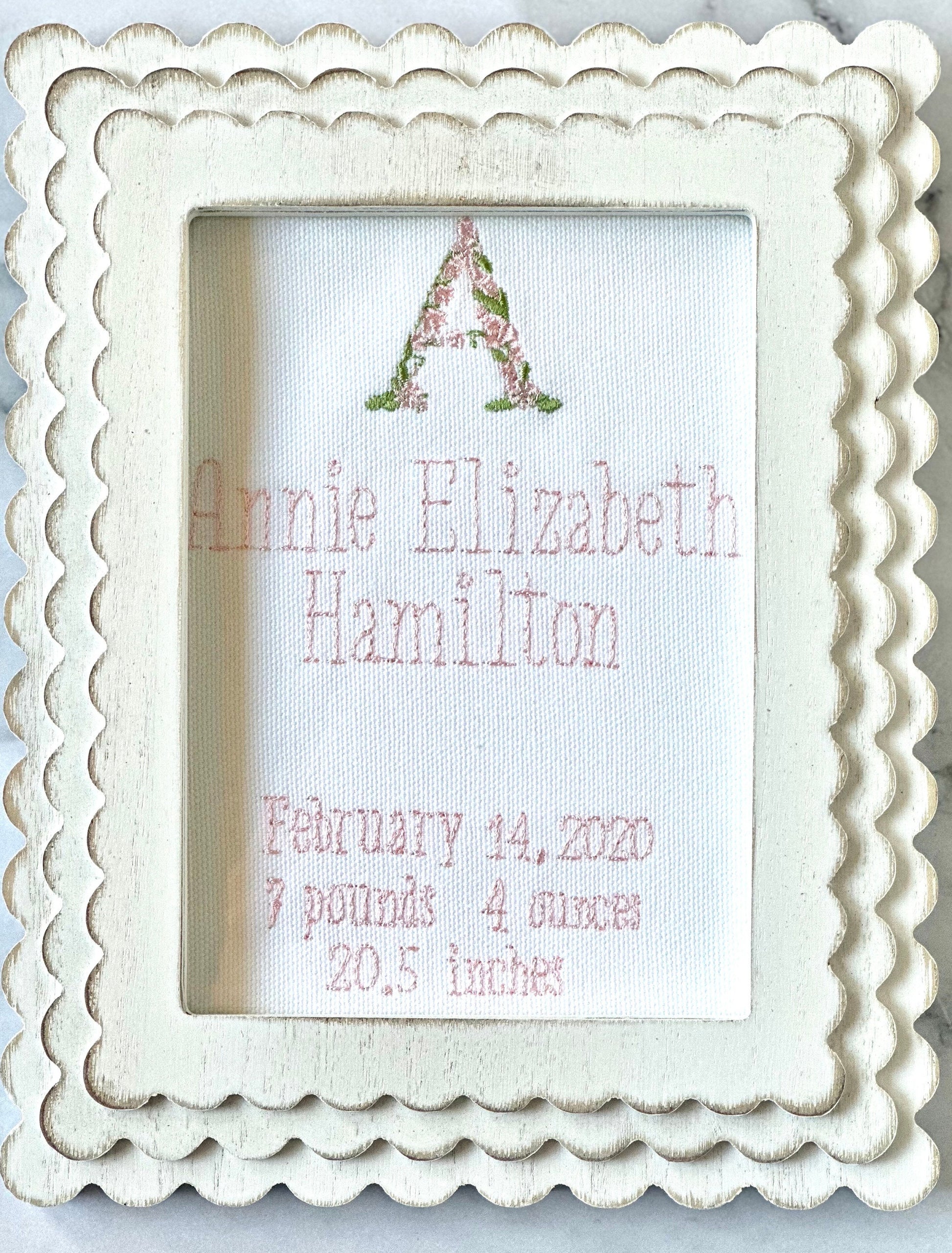 Baby Birth Stat Card