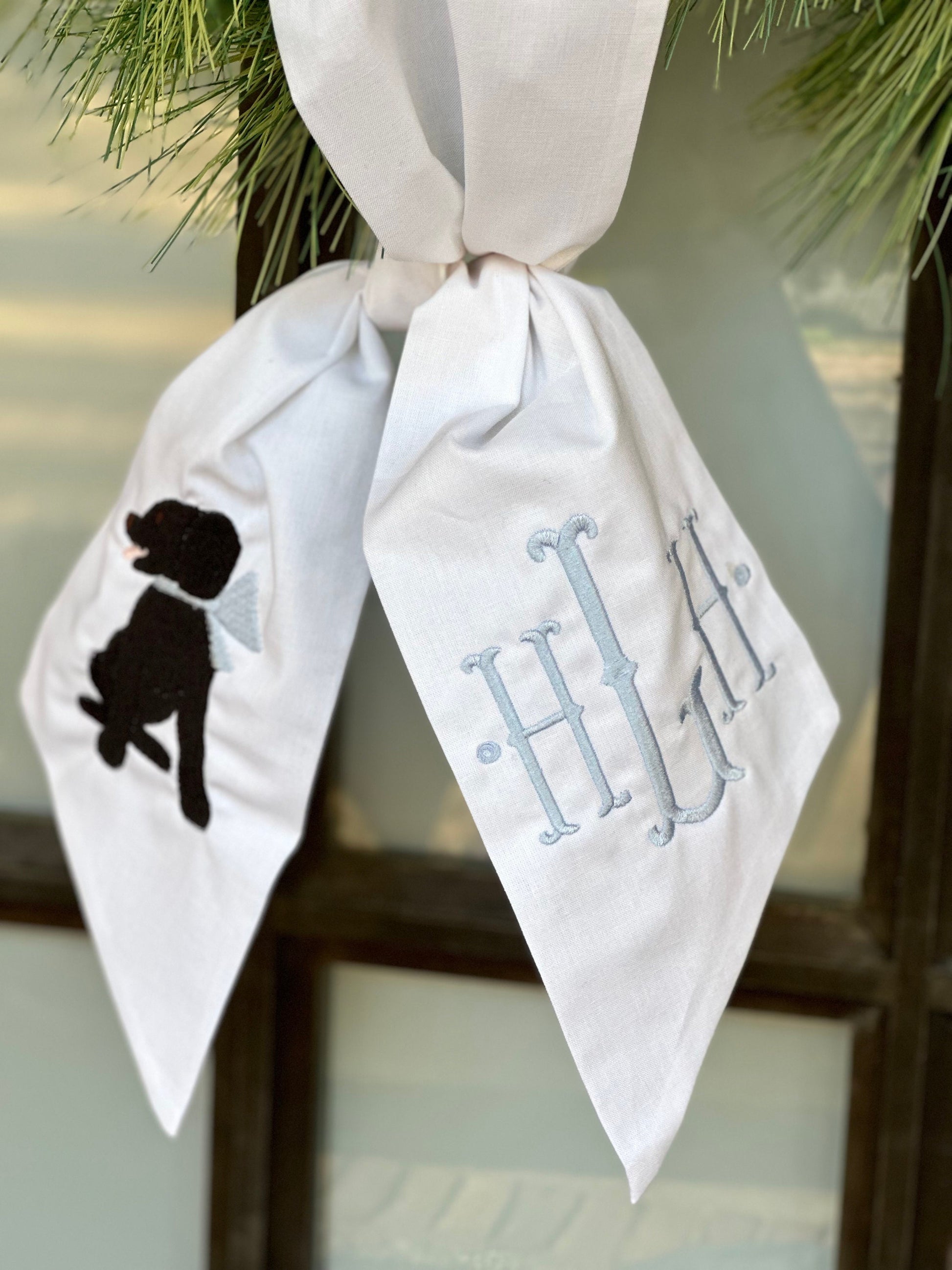 Custom Door Wreath Sash