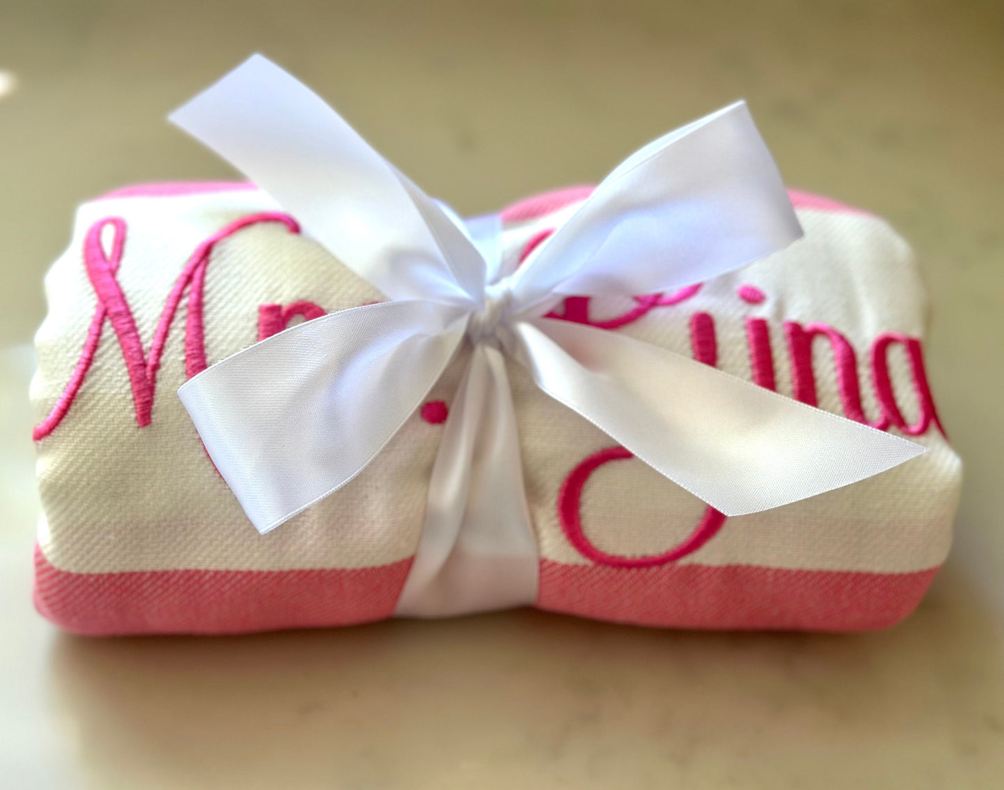 Custom Embroidered Tea Towel