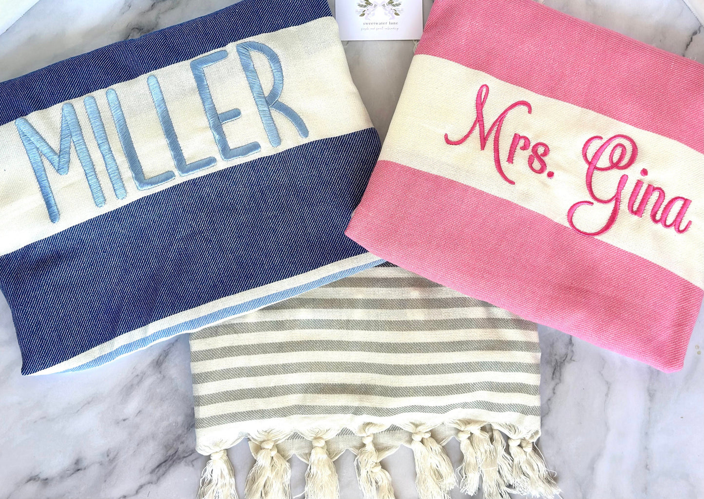 Custom Embroidered Tea Towel