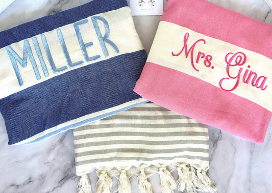 Custom Embroidered Tea Towel