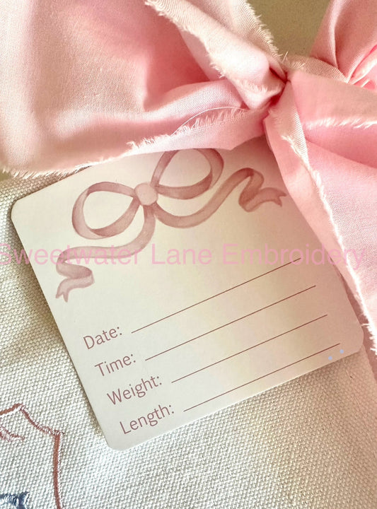 Baby Birth Stat Statistics Cards