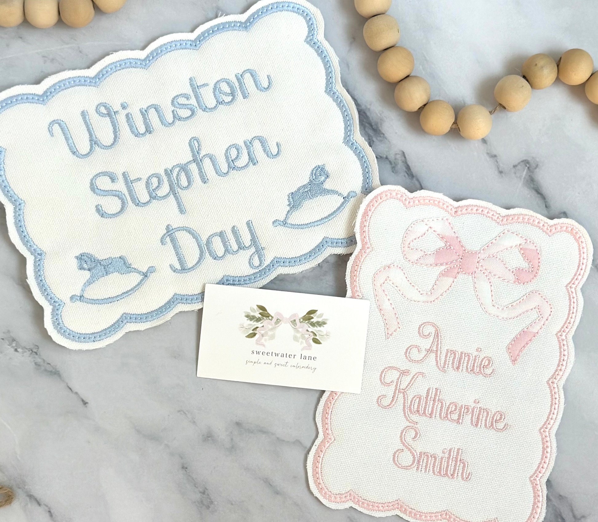 Bassinet Name Card