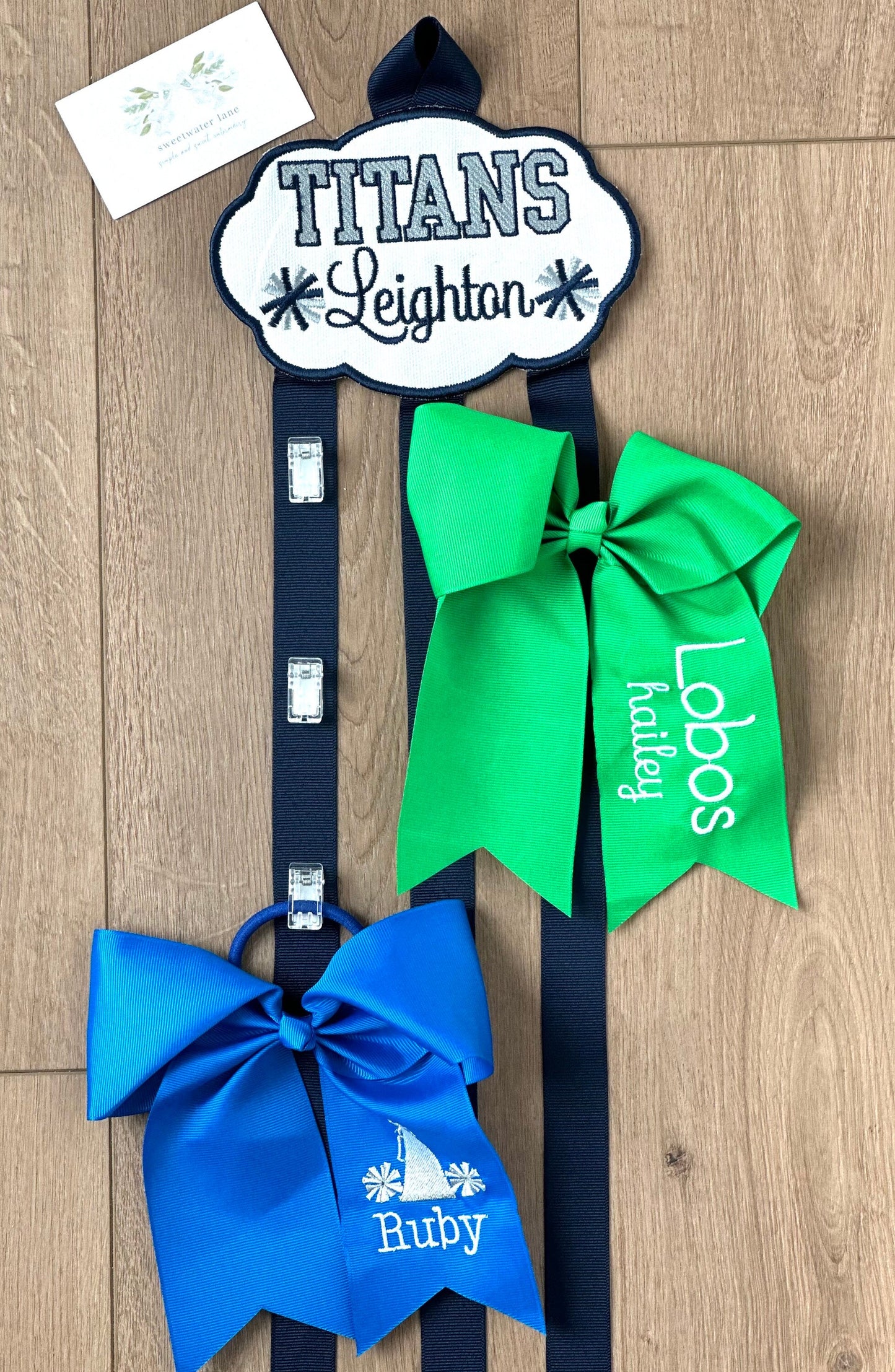 Monogrammed Hair Bows