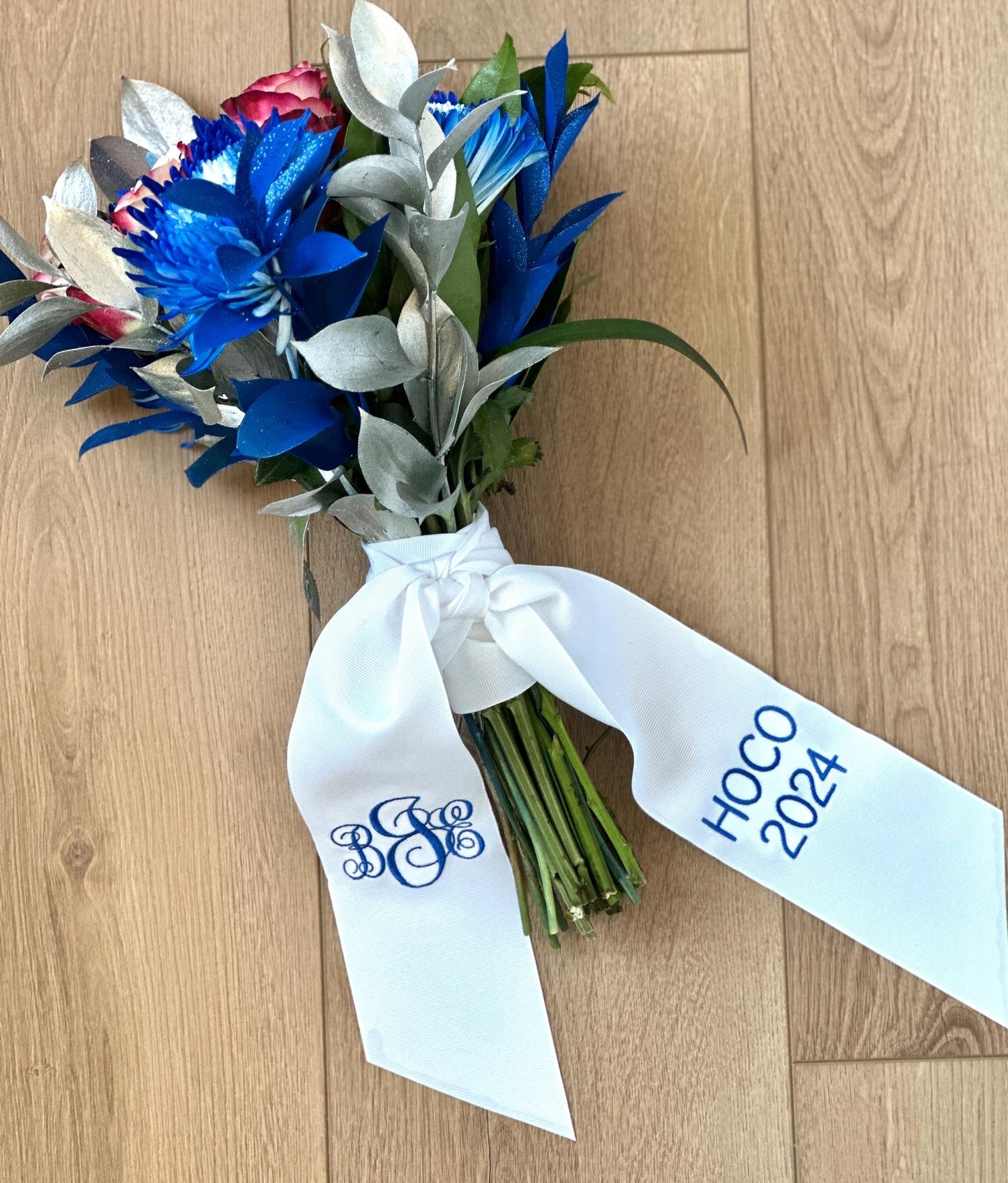 Embroidered Bouquet Ribbon