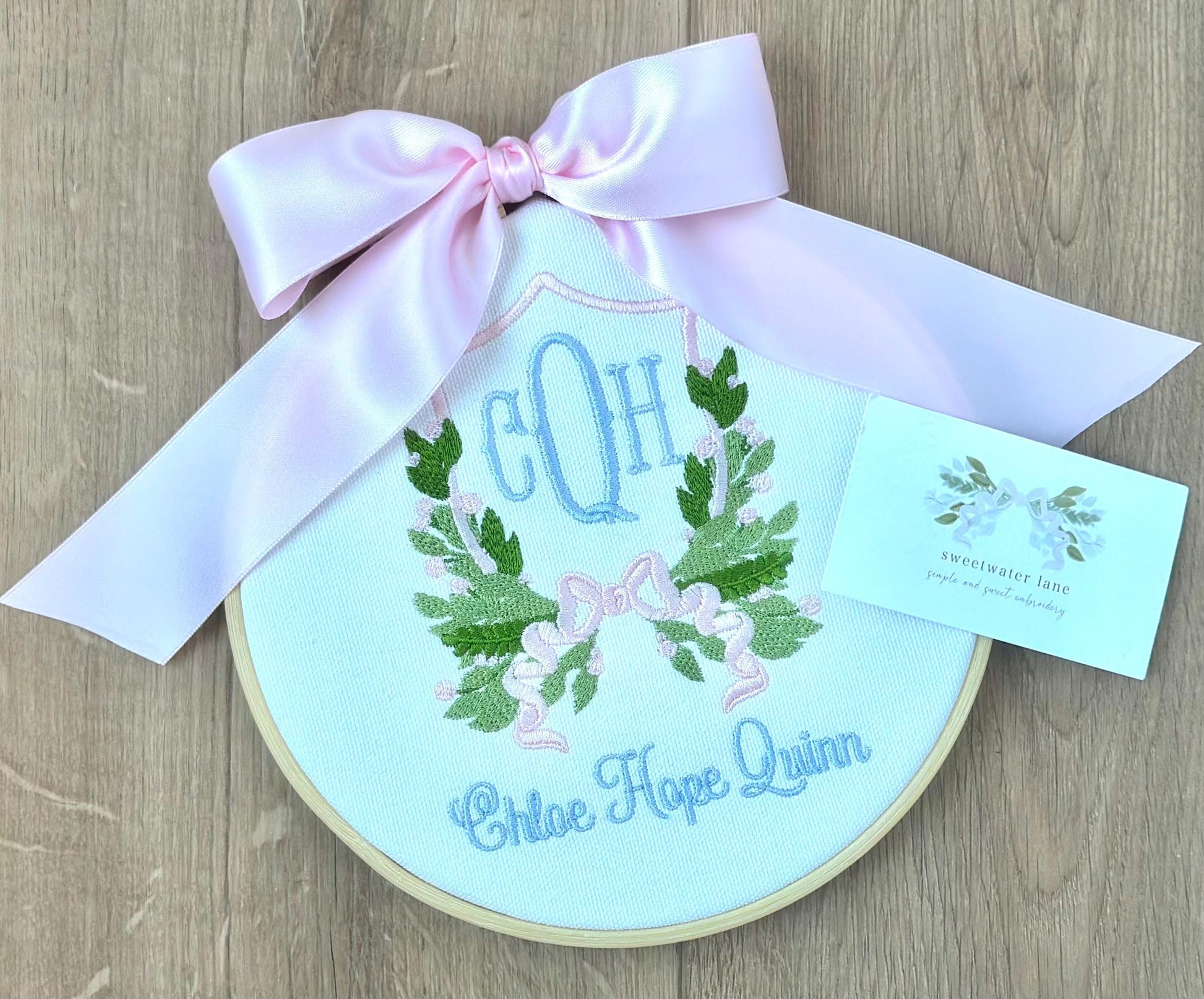 Mini Hoop Baby Banner
