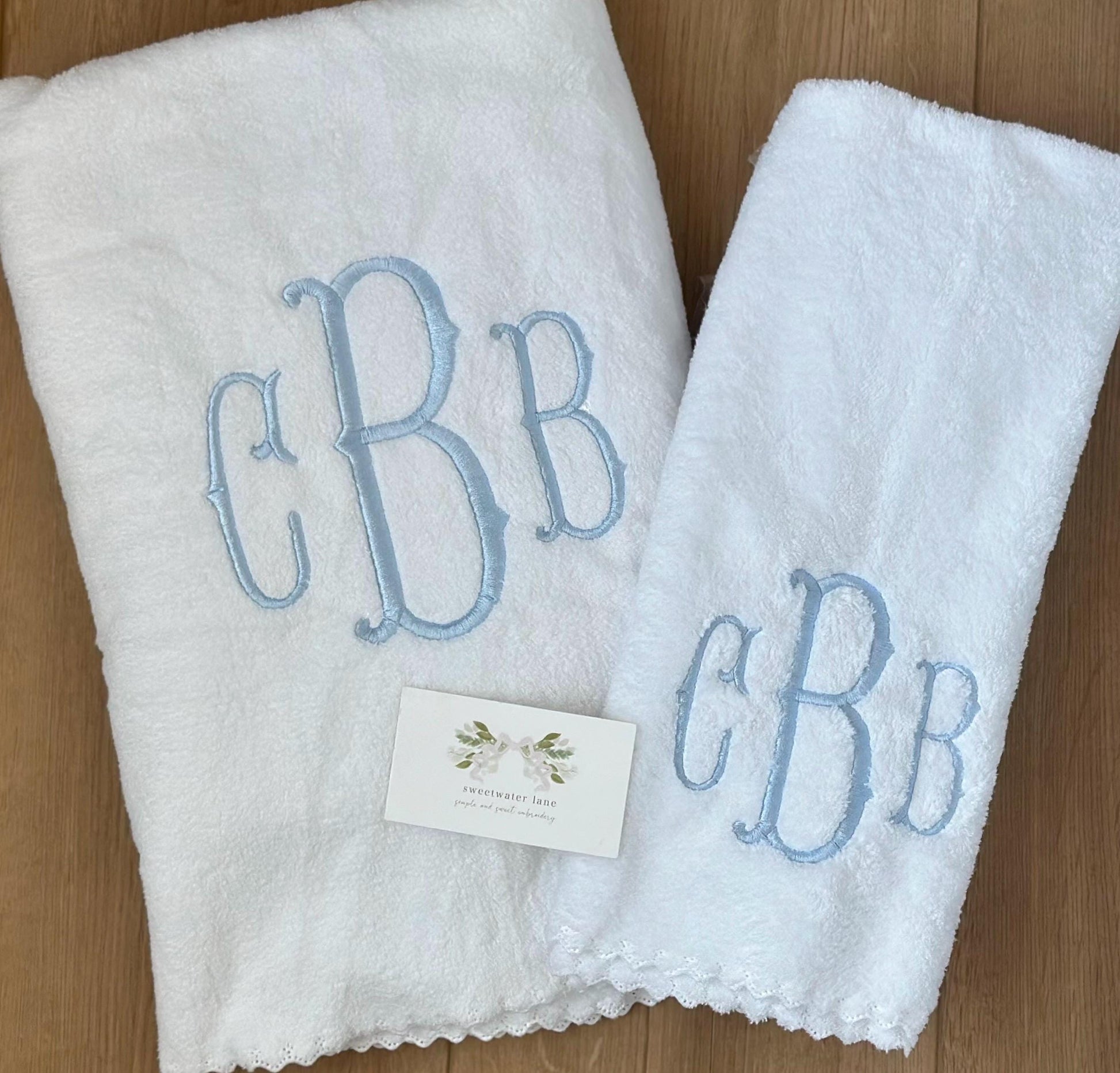 Embroidered Hand Towels