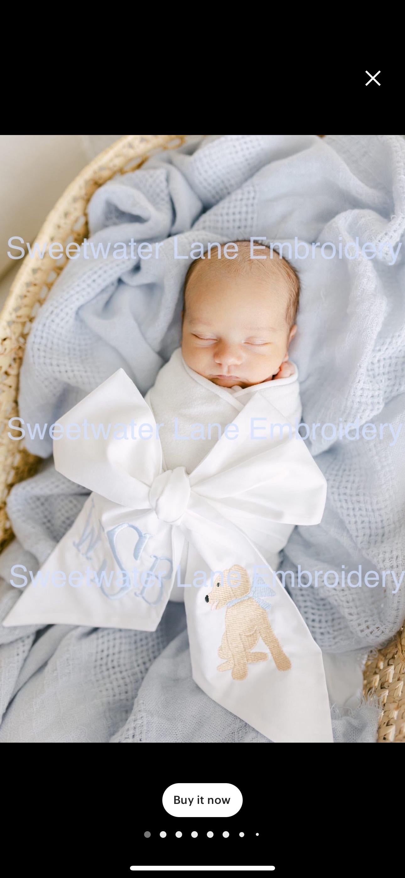 Baby Swaddle Bow Sash