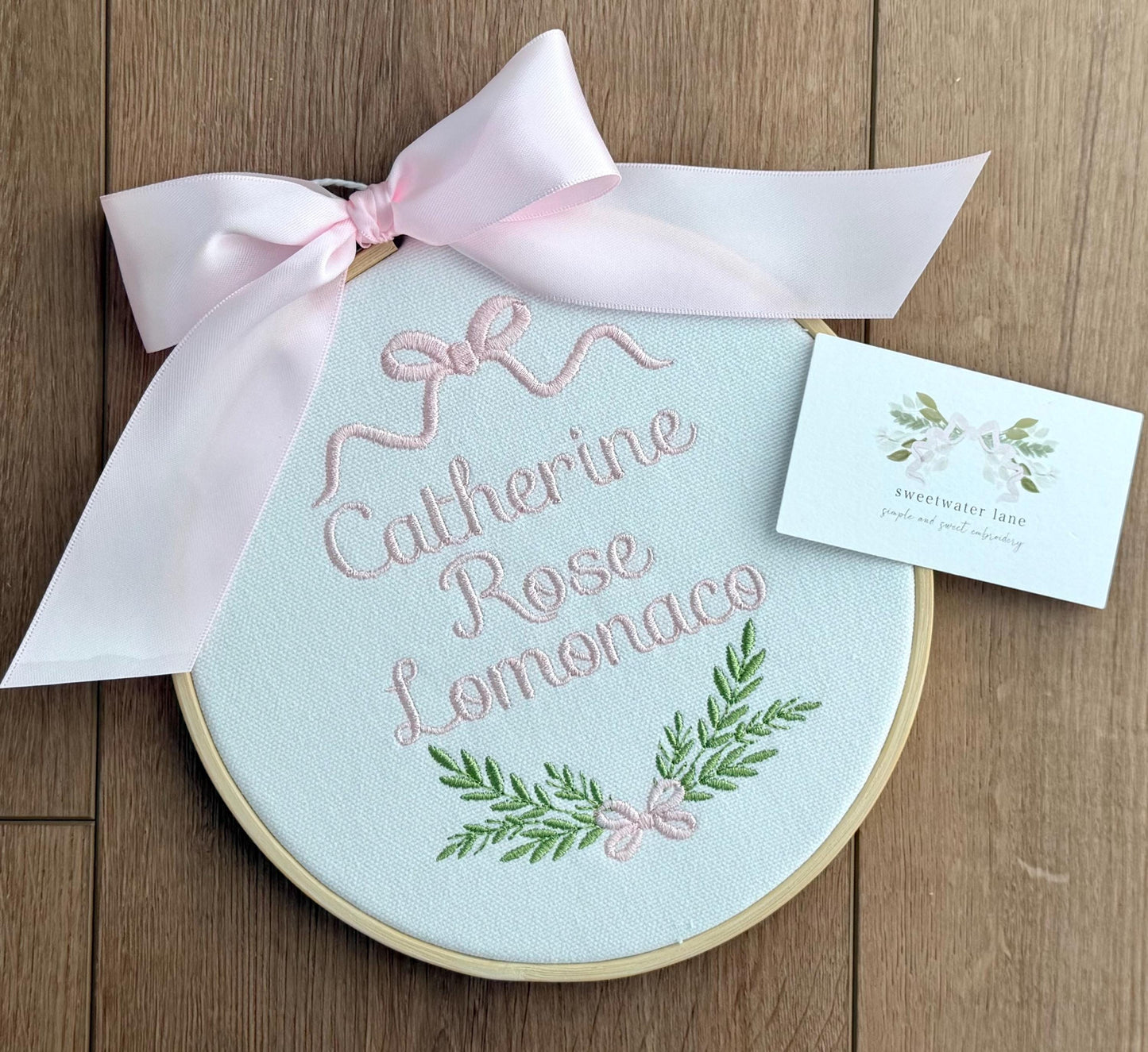 Mini Hoop Baby Banner