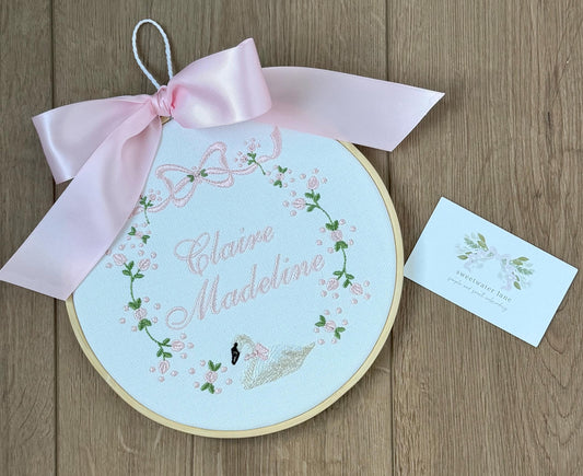 Mini Hoop Baby Banner